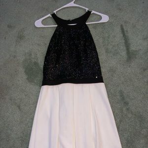 Black & White halter top dress